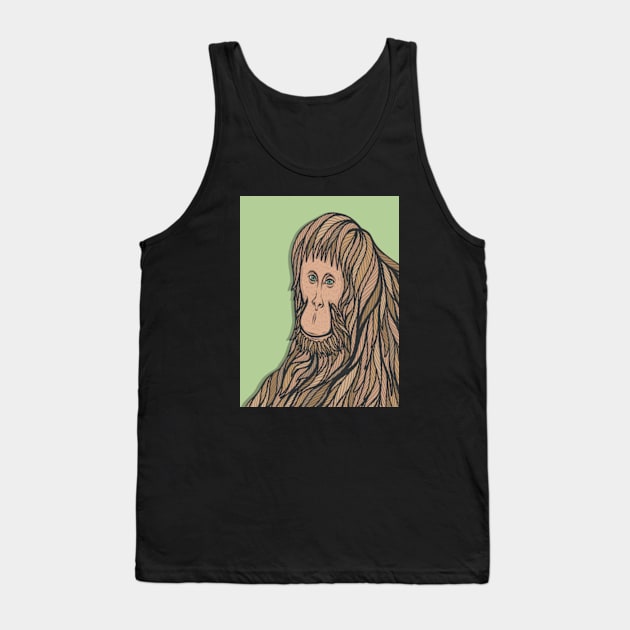 Innocent Orangutan Tank Top by milhad